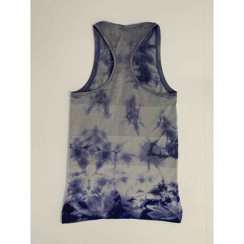 lululemon athletica Purple and White Striped Tie-Dye Tank Top - Picture 2 of 4
